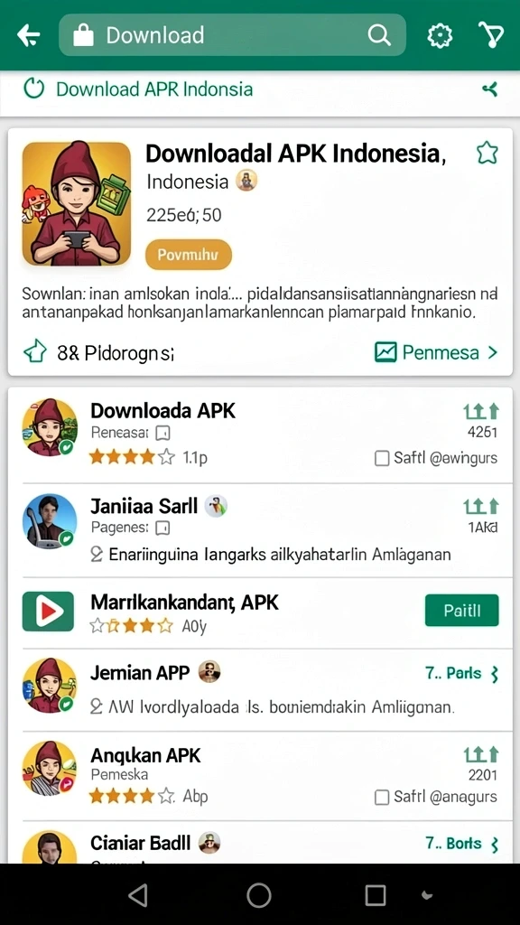 Screenshot menunjukkan tampilan antarmuka yang menarik dan intuitif.
