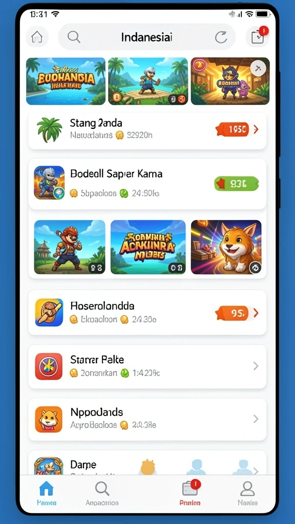 Screenshot memperlihatkan dunia permainan yang penuh warna.