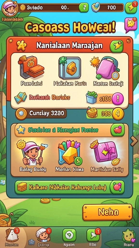 Tampilan antarmuka pengguna yang menarik dan intuitif.