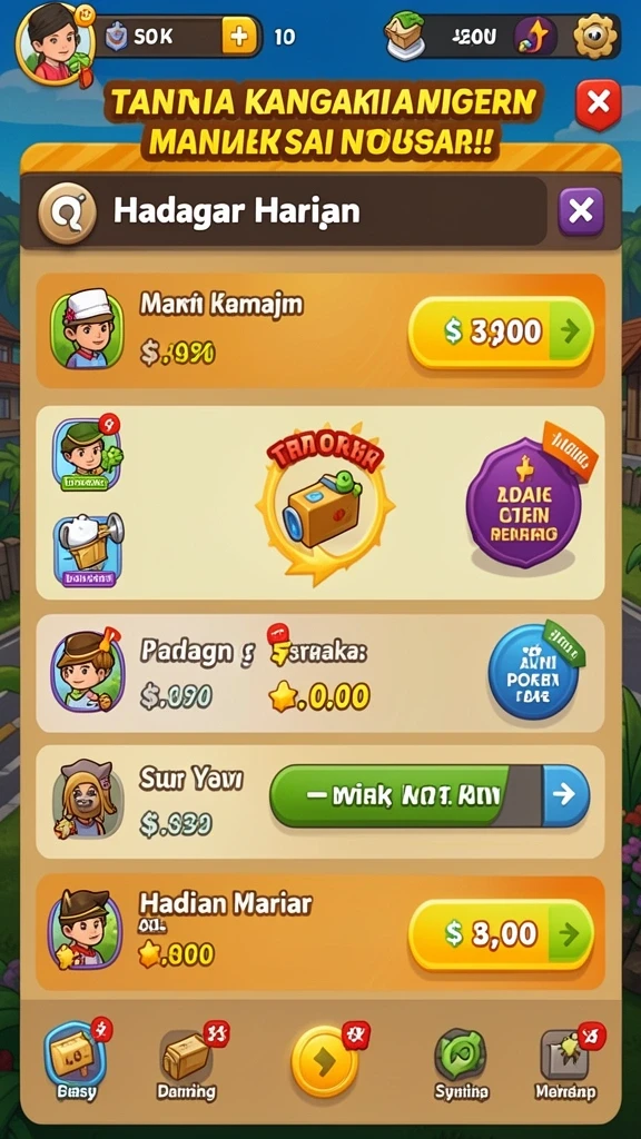 Mencakup fitur bonus yang menggoda dan menjanjikan.