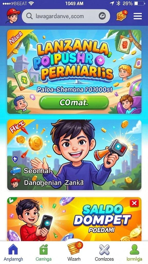 Berbagai pilihan mesin slot dengan tema berbeda.