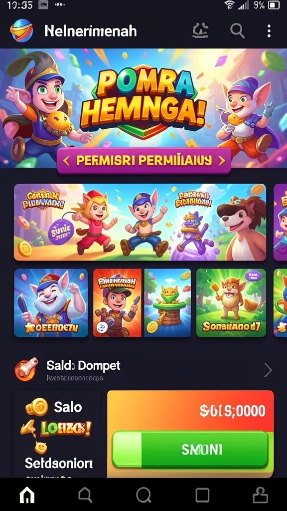 Tangkapan layar dengan tema permainan yang menarik.