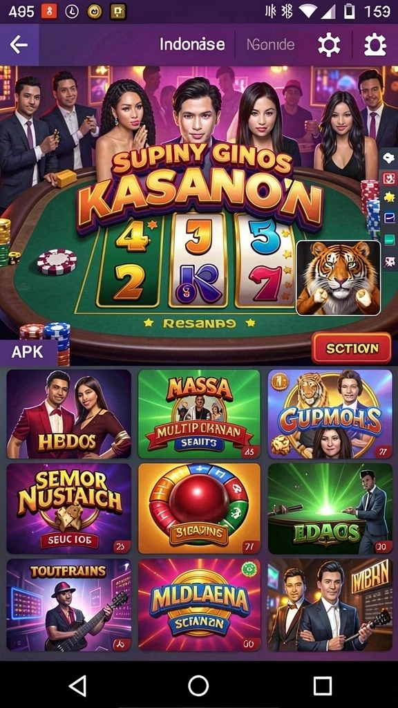 Screenshot menampilkan pilihan tema permainan yang beragam.
