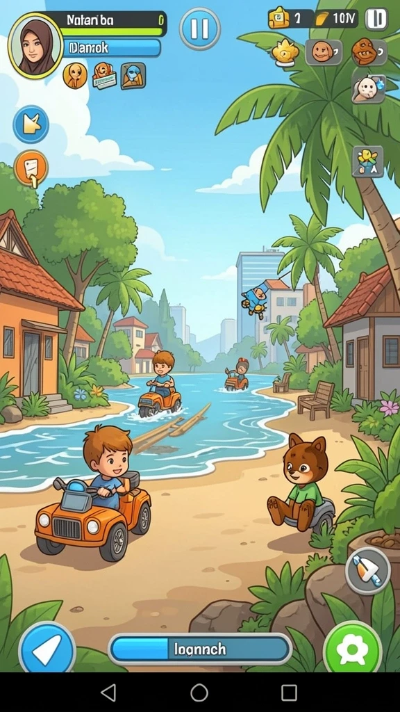 Level menantang dengan desain yang kreatif.
