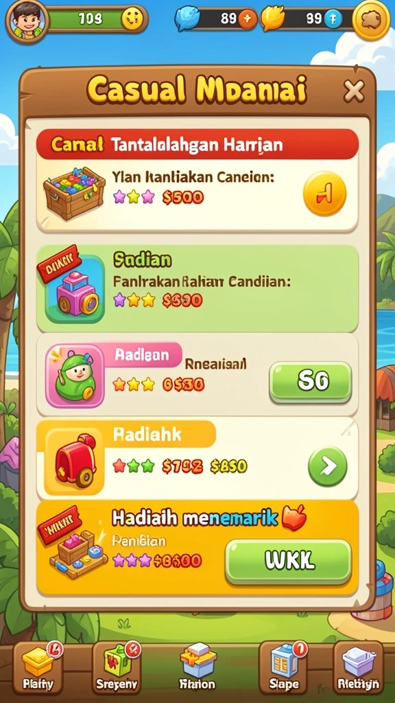 Pilihan tema slot yang variatif dan menyenangkan.