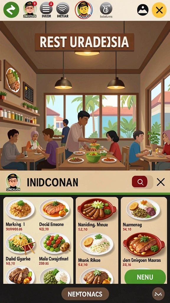 Tampilan antarmuka yang modern dan menarik.