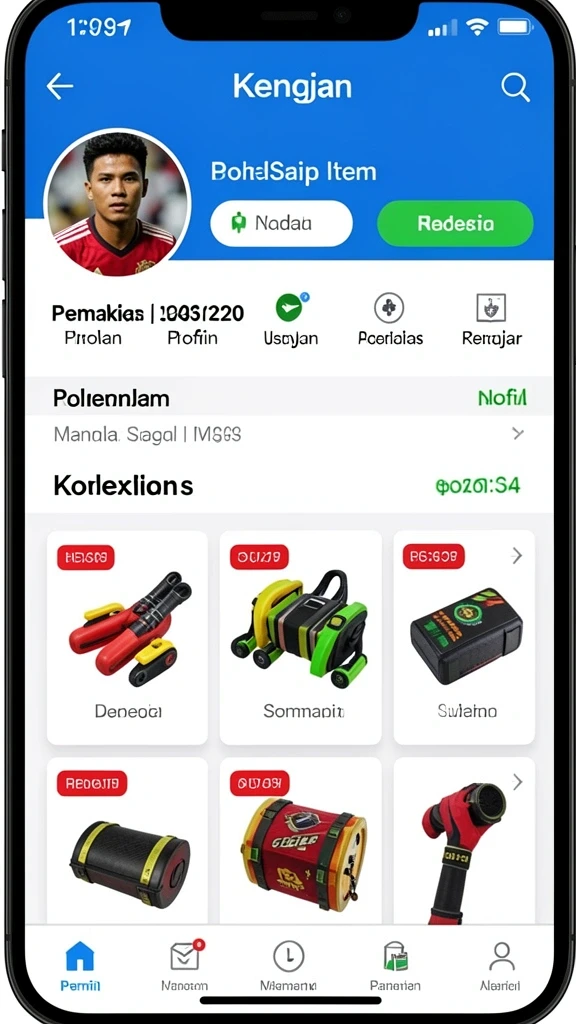 Tangkapan layar menunjukkan antarmuka utama permainan.
