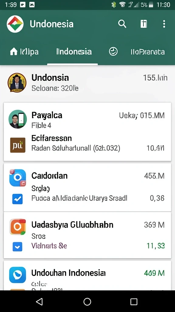Tampilan antarmuka aplikasi yang menarik dan intuitif.