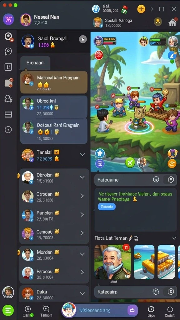 Screenshot antarmuka pengguna yang mudah dinavigasi.