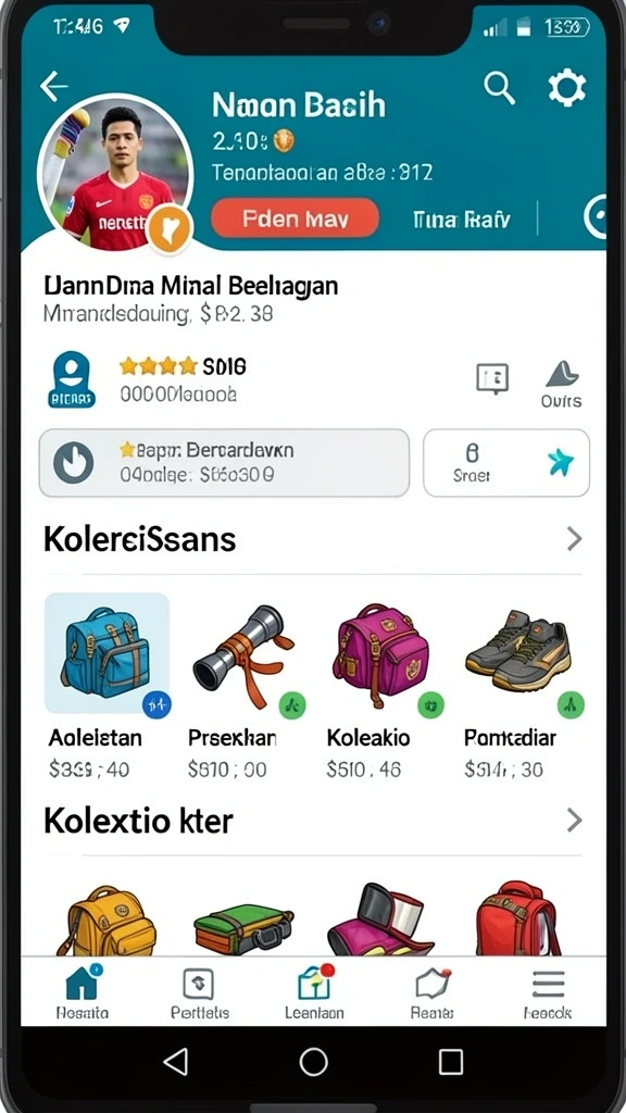 Screenshot menunjukkan berbagai pilihan permainan slot yang tersedia.
