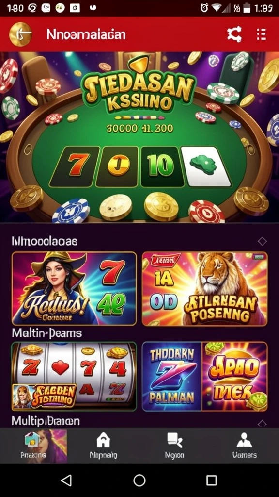 Screenshot menampilkan berbagai pilihan permainan slot menarik.