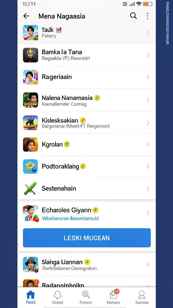 Tampilan interface yang user-friendly.