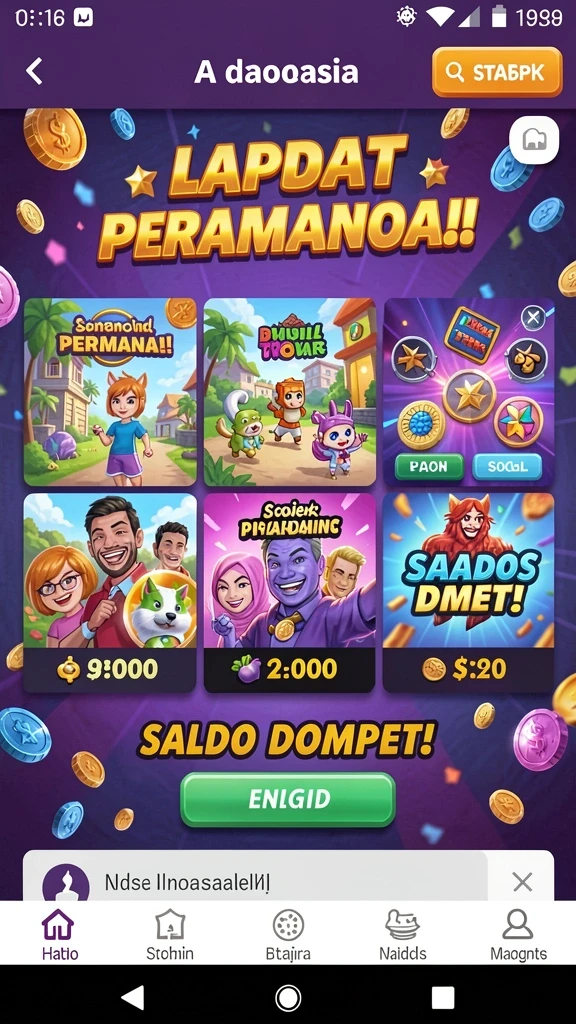 Level penuh warna yang menantang.