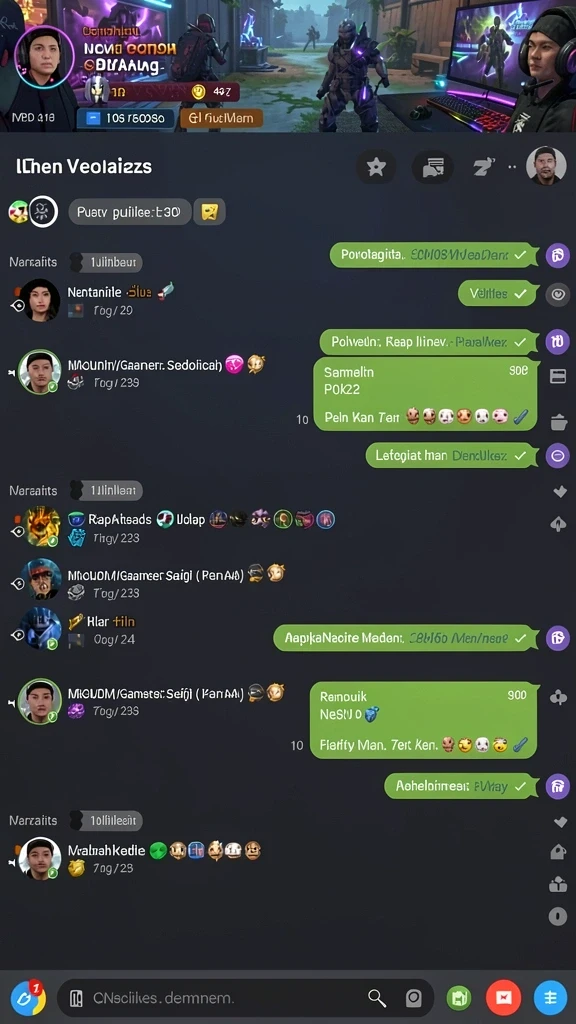Tampilan grafis yang menarik dan penuh warna.