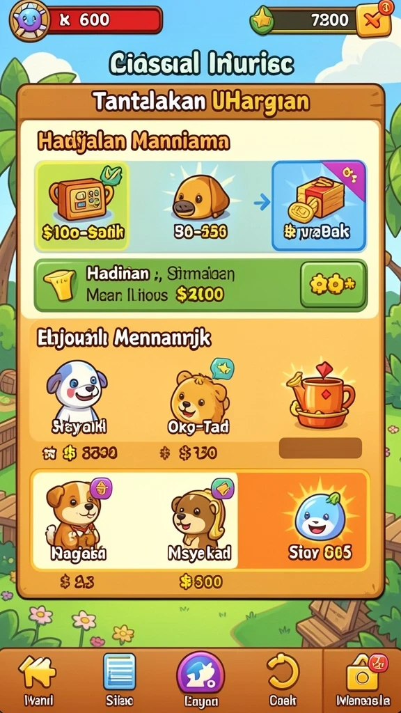 Beragam tema menarik untuk dimainkan.