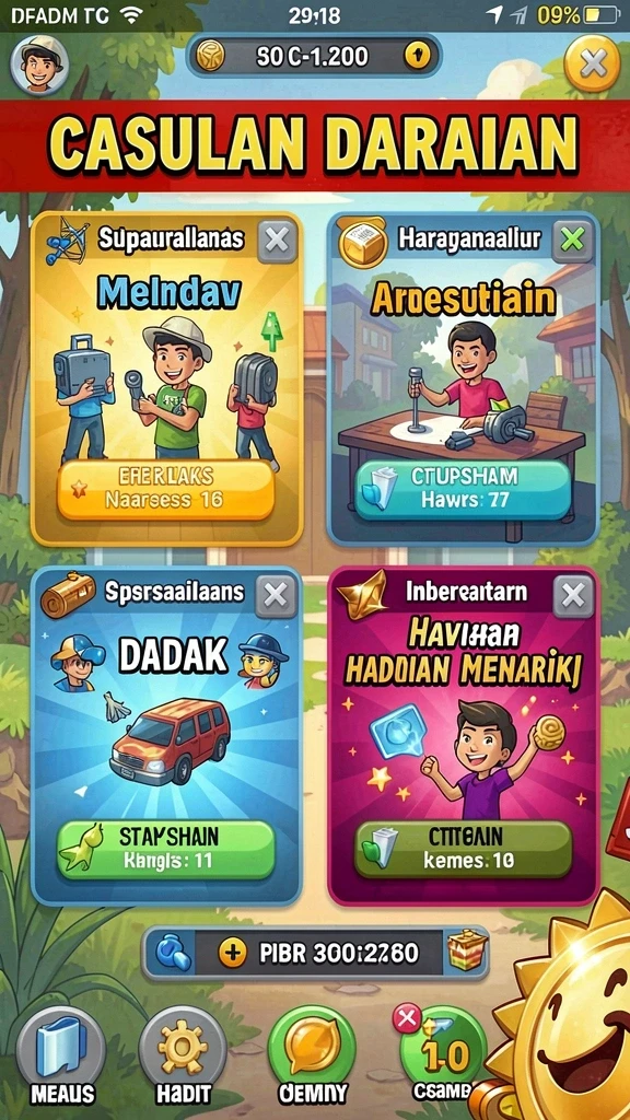 Fitur mode permainan yang bervariasi dan seru.
